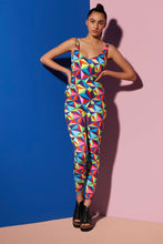 Glitch print catsuit