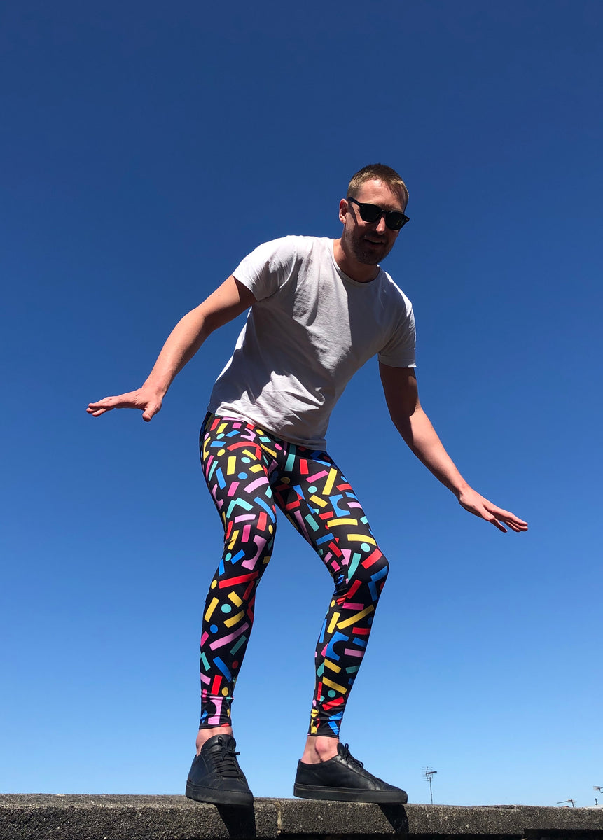 Mens shop colourful leggings