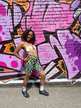 Block Melt UV Rave/ Cycling/ Yoga Shorts