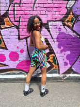 Block Melt UV Rave/ Cycling/ Yoga Shorts