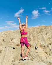 Pink animal Crop/Sports Top